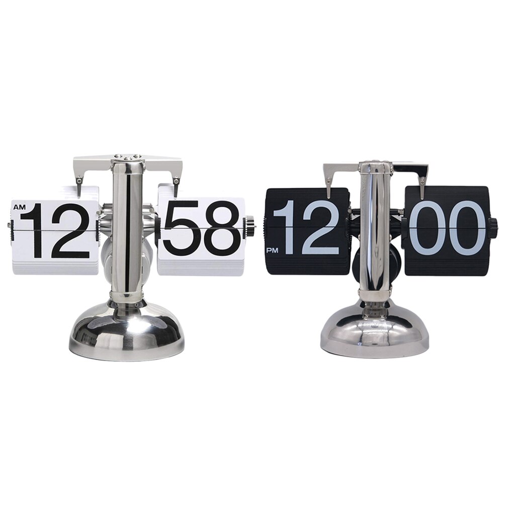 retro Stil kippen Schreibtisch Regal Uhr-Klassische Mechanische-Digital Anzeige - Heimat & Sekretariat DéKor