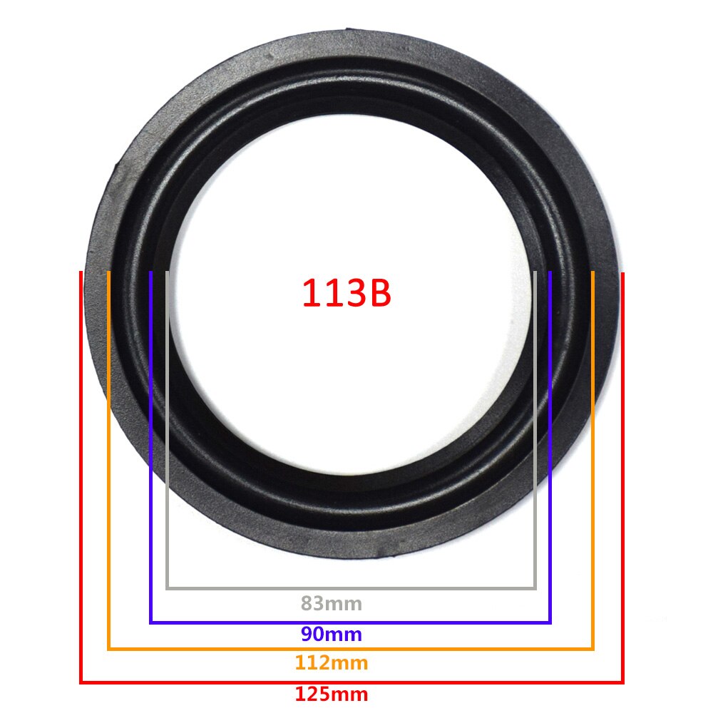 5 inch Rubber Speaker Surround Edge Woofer Repairing Folding Edge Subwoofer Ring DIY Repair Accessories Speaker Suspension