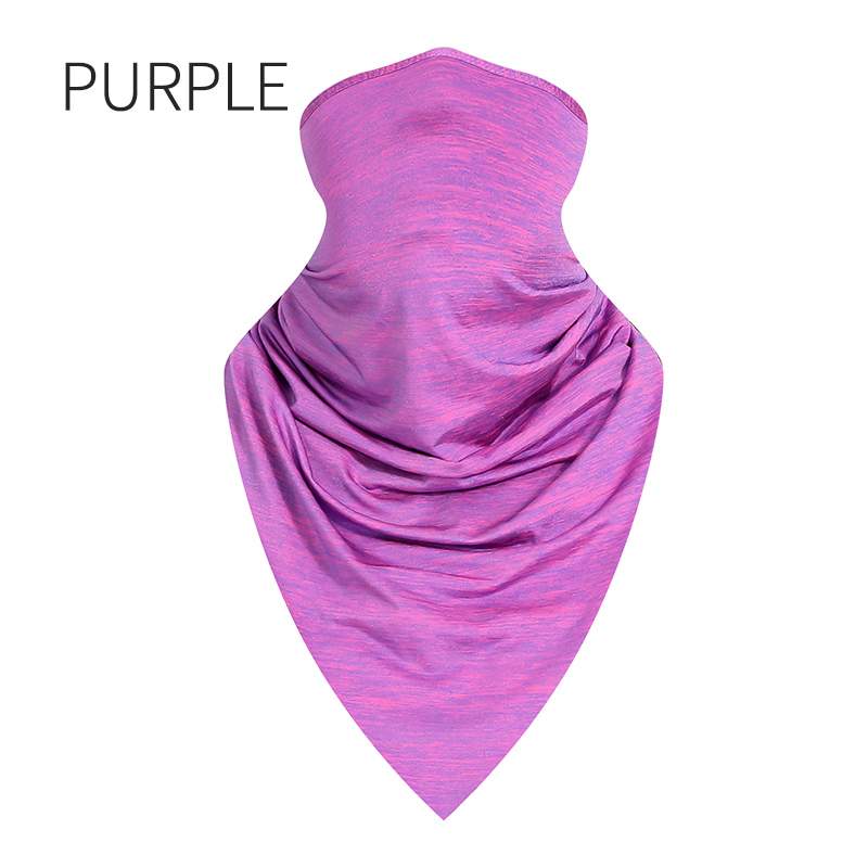 Triangle Summer Outdoor Sports Scarf Breathable Ice MTB Cycling Bandana Bicycle Headwear Ride Neck Mask Bike Headband Scarf: army green