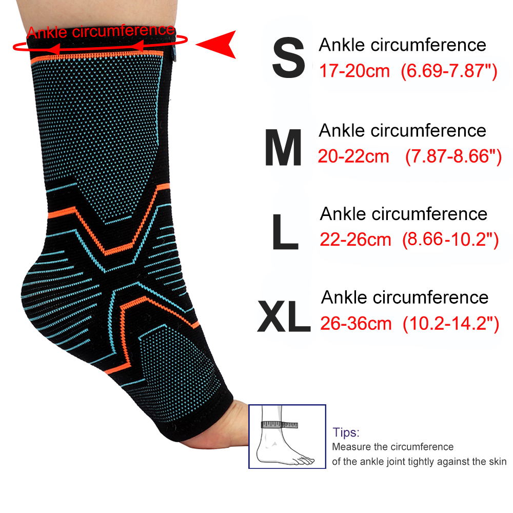 Tobillera deportiva para fijación de tobillo, funda de soporte de compresión, vendaje elástico, puños para pies, calcetines deportivos para correr, 2 uds.