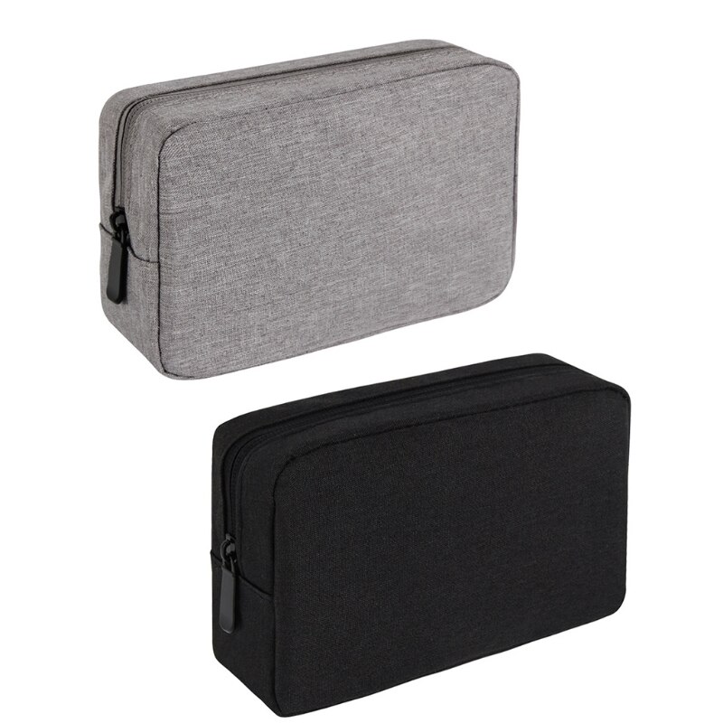 Organizador de la electrónica bolsa organizadora de cables de viaje de poliéster de almacenamiento de Cable de bolsa para Cable USB cargador de ordenador portátil
