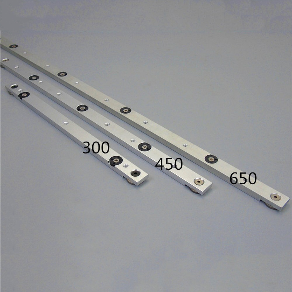 Aluminium Alloy T-tracks Slot Rail Miter And Miter Bar Slider Table Saw Miter Gauge Rod Woodworking DIY Tool 300/450/650/850MM