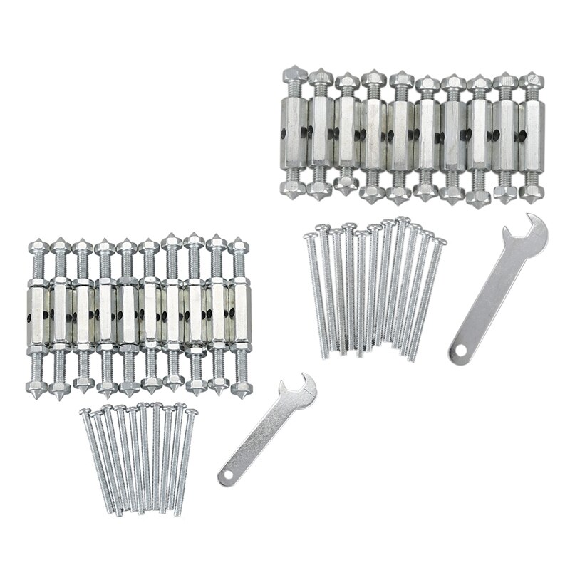 Fashion20 Pcs Switch Socket Repair Cassette Bottom Box Repair Pole Junction Box Universal, 10 Pcs 86 Type & 10Pcs 118 Type