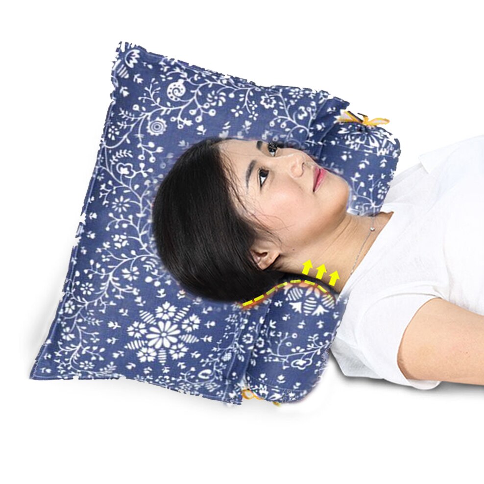 Buckwheat Cervical Pillow 2 In 1 Combination Old Coarse Cloth Buckwheat Pillow Orthopedic Recommendation Healthy Neck Pillow