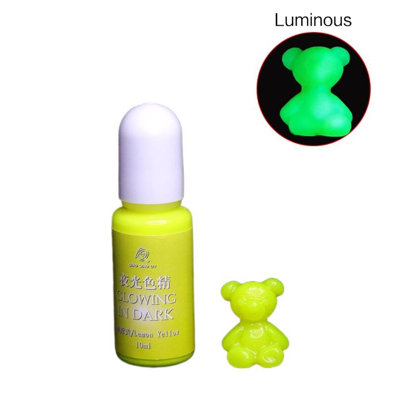 Lysende flytende pigment håndlaget ab lim uv epoxy mold filler håndverk smykker gjør diy toning materiale: 66