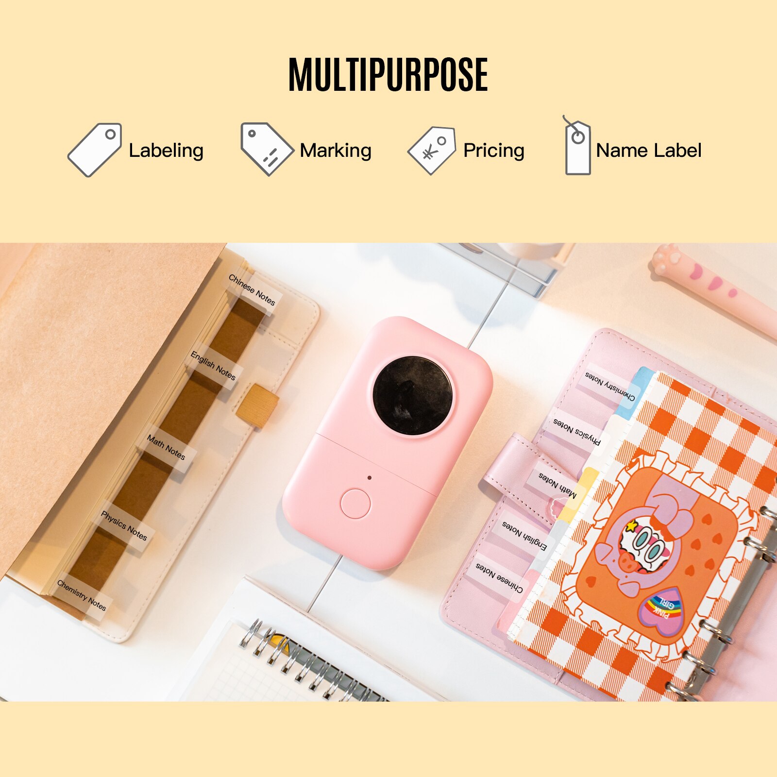 Aibecy Transparent Label Paper Self-Adhesive Thermal Paper Roll 14*25mm 250sheets/roll Compatible with Phomemo Thermal Printer