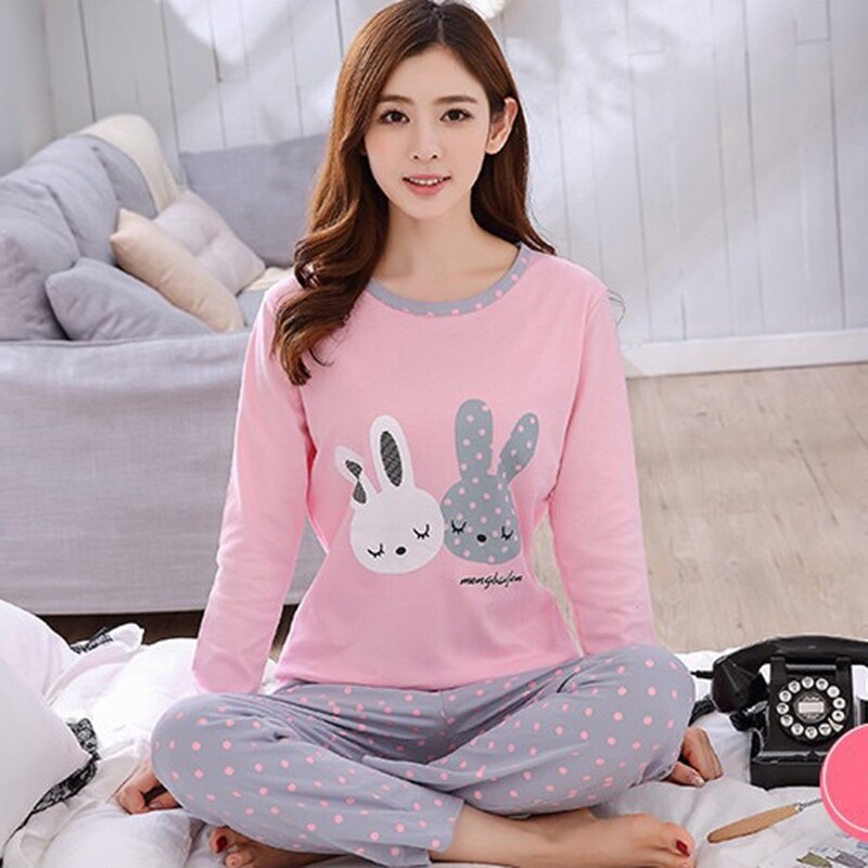 Conjunto de pijama de invierno de franela gruesa para mujer, Conjunto de pijama de manga larga de tres piezas cálido con estampado de gato, pantalones enteros, ropa de dormir de dos piezas