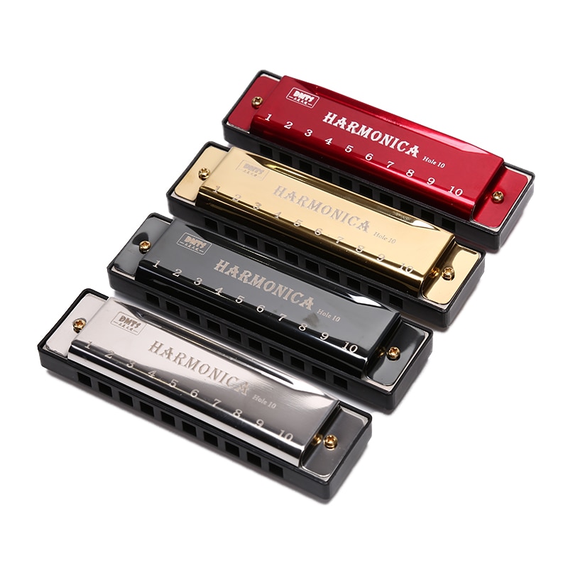 Irin 10 Hole Harmonica Mondharmonica Puzzel Muziekinstrument Beginner Onderwijs Spelen Koperen Kern Hars Harmonica