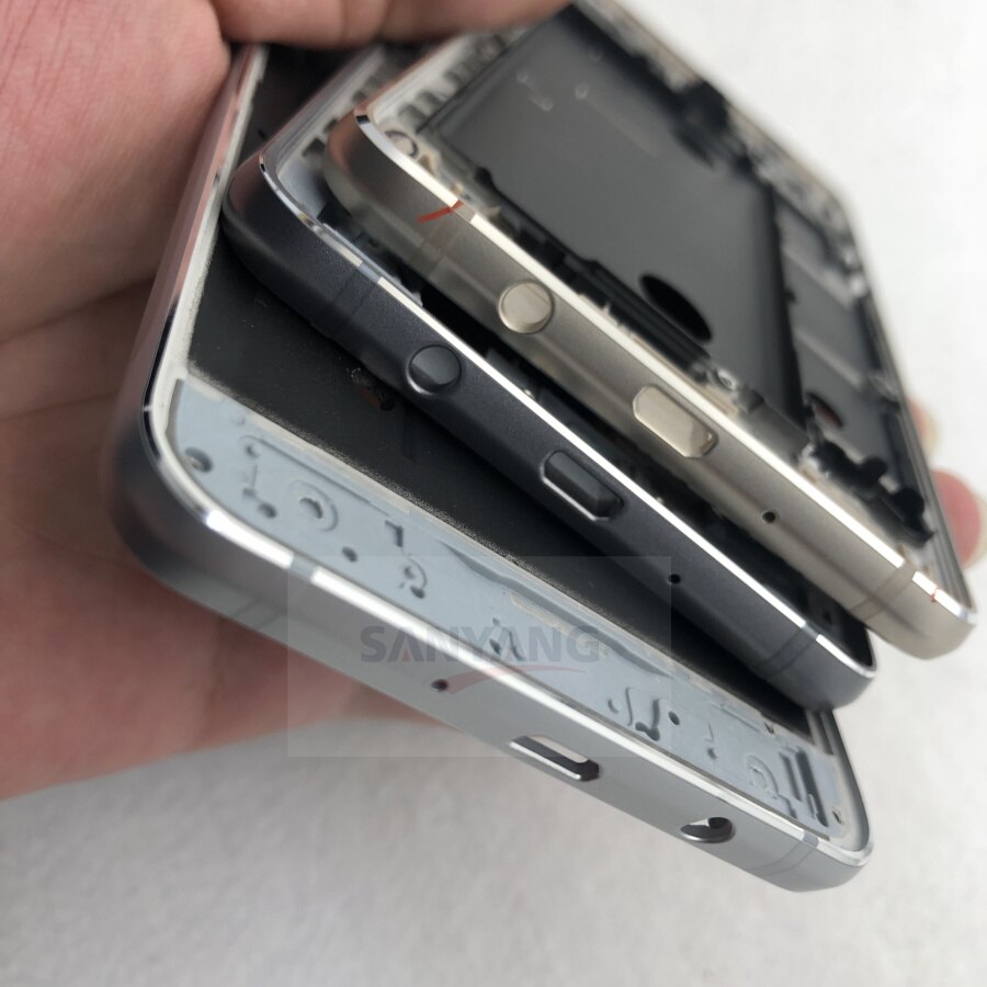per Samsung galassia J5 J7 2016 J510 J510F J510FN J710F J710 Alloggiamento Del Telefono Anteriore J5 Medio cornice Bezel Telaio + tasti + Colla