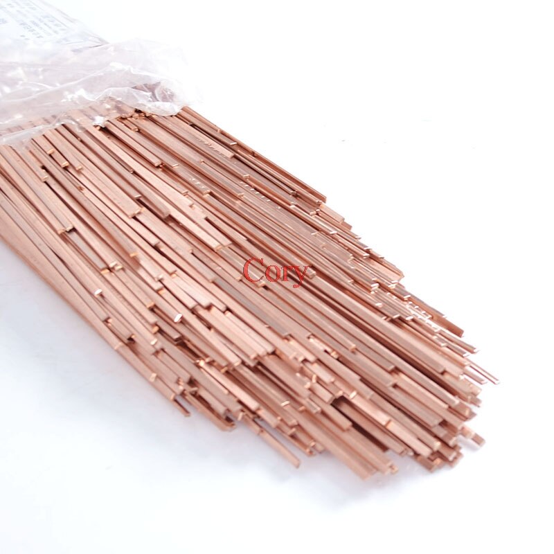 10 sztuk elektroda fosforowo-miedziana elektroda płaska elektroda miedziana BCu93P robić klimatyzacji lodówka 1.0mm TH 3.0mm szerokość