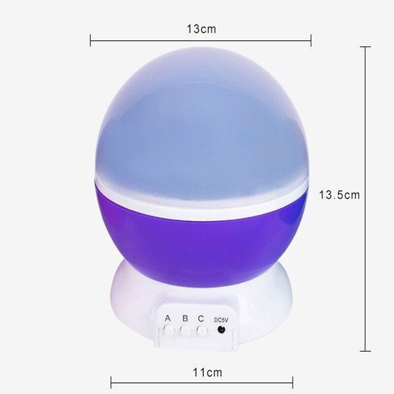 LED Night Light Projector Starry Sky Star Master Projection Lamp Children's Room Decorated Light For Children Toys: Purple