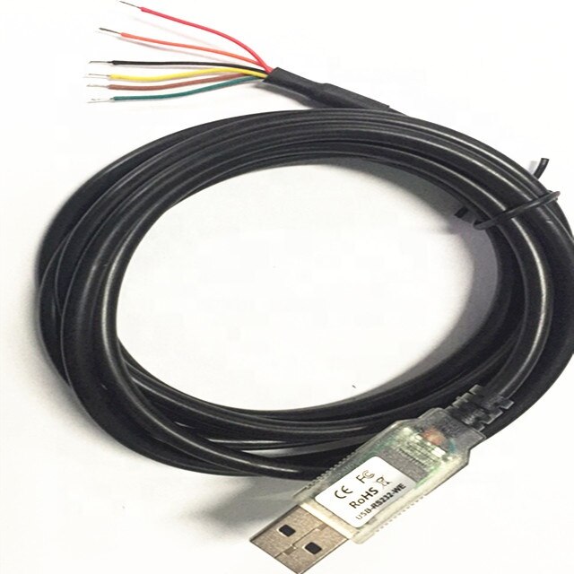 6pin 3.3 5V Ftdi USB-RS232-WE-1800-BT-5.0 Kabel, Usb Naar RS232 Seriële, 1.8M, Draad End