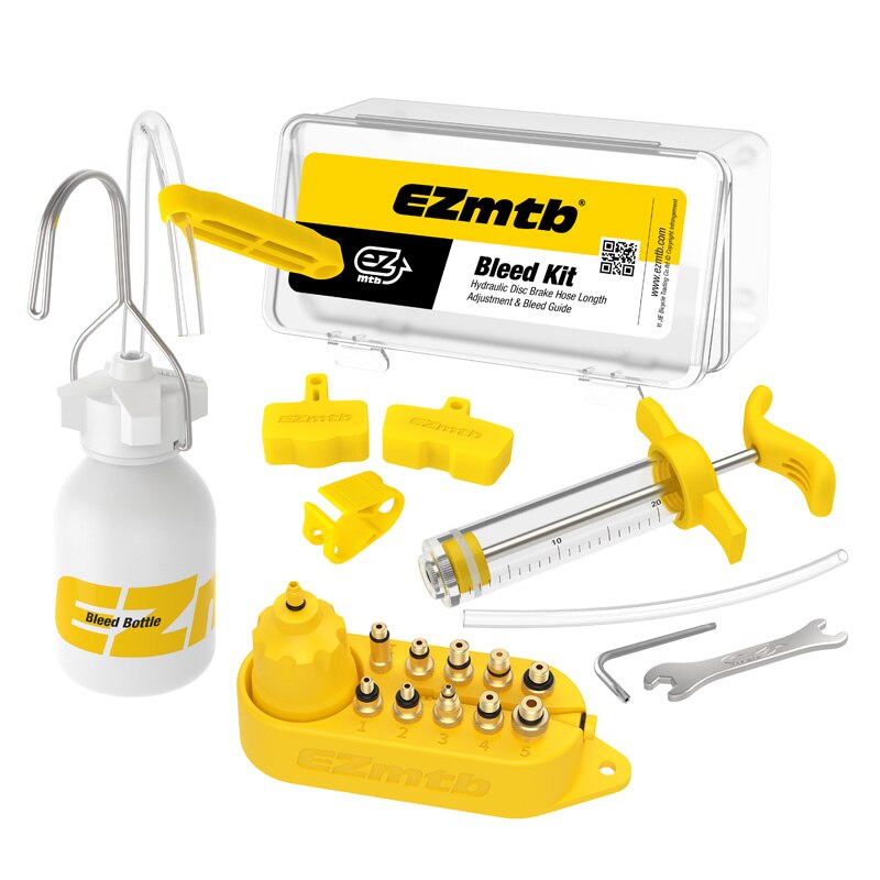 EZmtb Master Universal Bicycle Hydraulic Disc Brake Bleed Kit For Magura Hayes Formula Sram Avid Giant ZOOM Brake: Upgraded Version