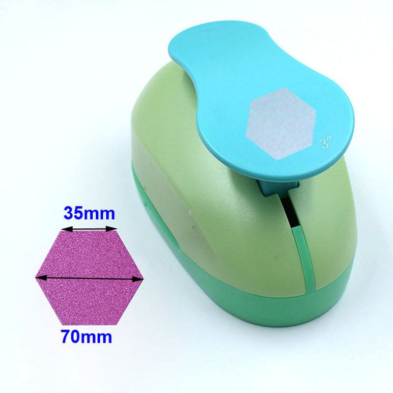 Perforateur hexagonal coupe-papier artisanat Scrapbook dispositif De gaufrage perforateurs pour enfants Cortador De Papel: GRIS
