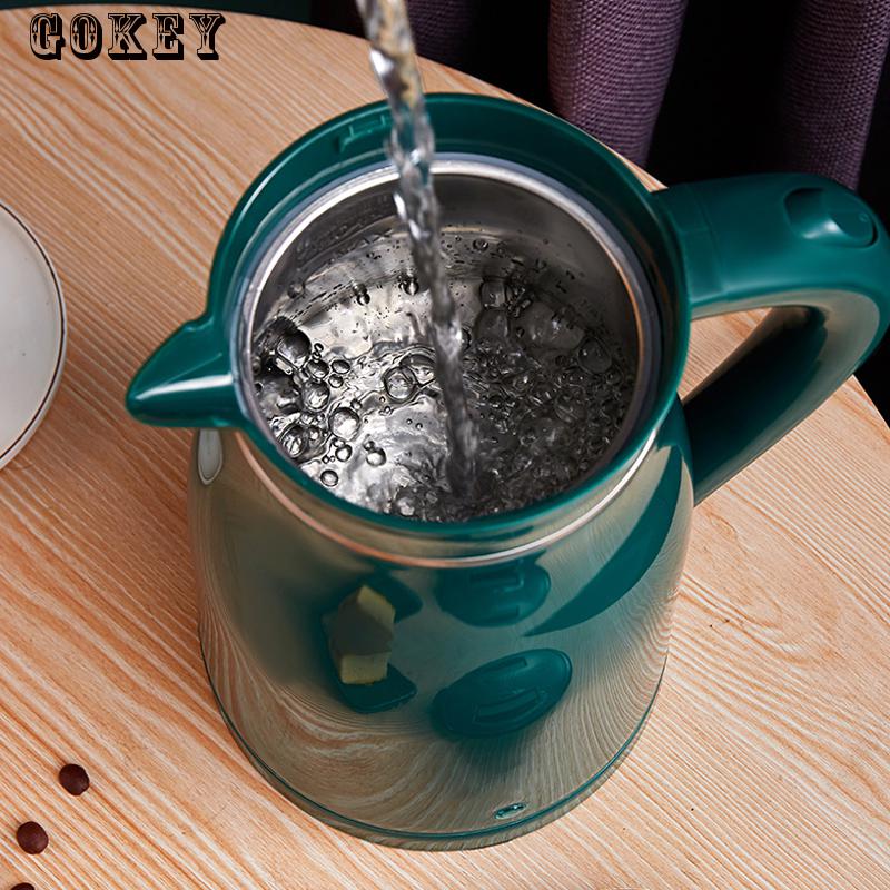 DMWD rostfrei Stahl elektrisch Wasserkocher 1.7L Haushalt schnell Heizung Wasser Kochen Wasserkocher Auto Energie-aus Tee Kessel Teekanne EU