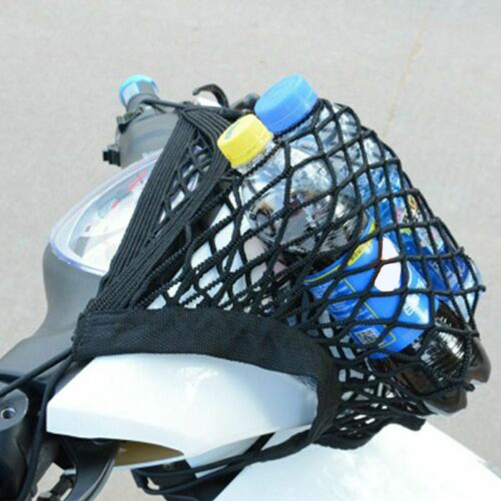 Car/Motorcycle Luggage Net Hook Hold Bag Cargo Bike Scooter Mesh Fuel Tank Luggage Helmet Storage Trunk Bag