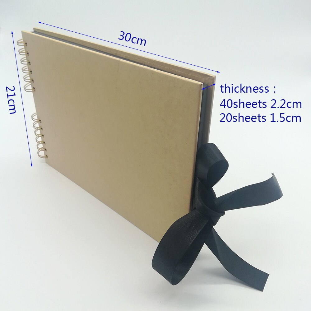 80 Pages Photo Albums Scrapbook Paper DIY Craft Album Scrapbooking Picture Album for Wedding Anniversary Memory Books