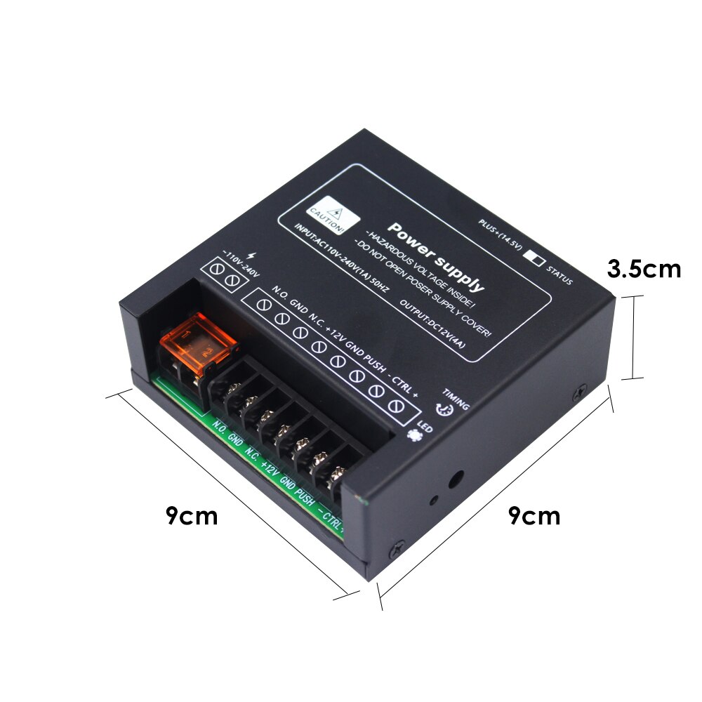 DC 12V Door Access Control system Switch Power Supply 4A / AC 110~240V RFID Fingerprint Access Control System