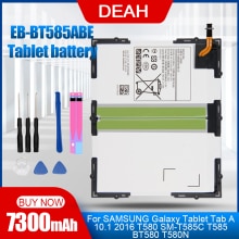 EB-BT585ABE For SAMSUNG Galaxy Tablet Tab A 10.1 T580 SM-T585C T585 BT580 T580N 7300mAh Replacement Tablet Battery + Tools
