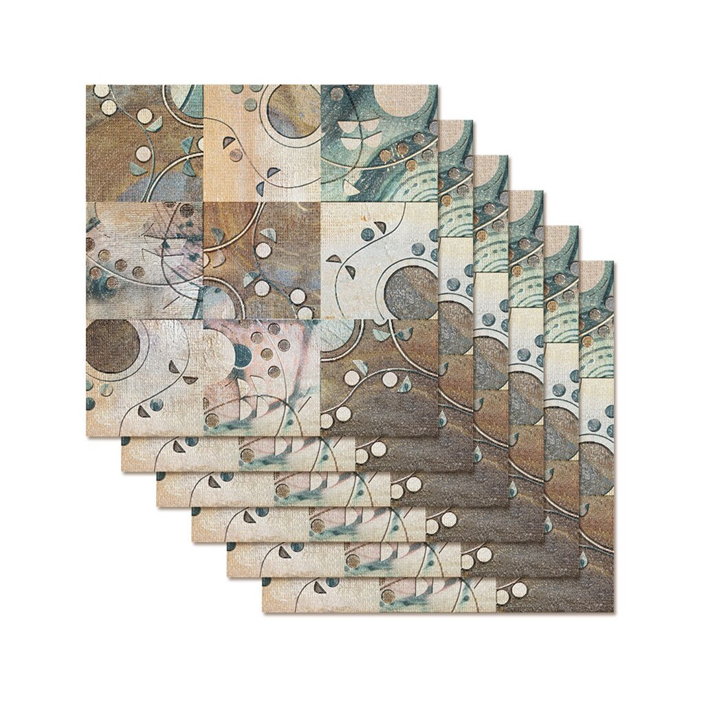 Floor stickers Tile Sticker For Kitchen Bathroom vinyl tile Self Adhesive Wall Sticker DIY Decor Wallpaper Waterproof Wall Decal: B