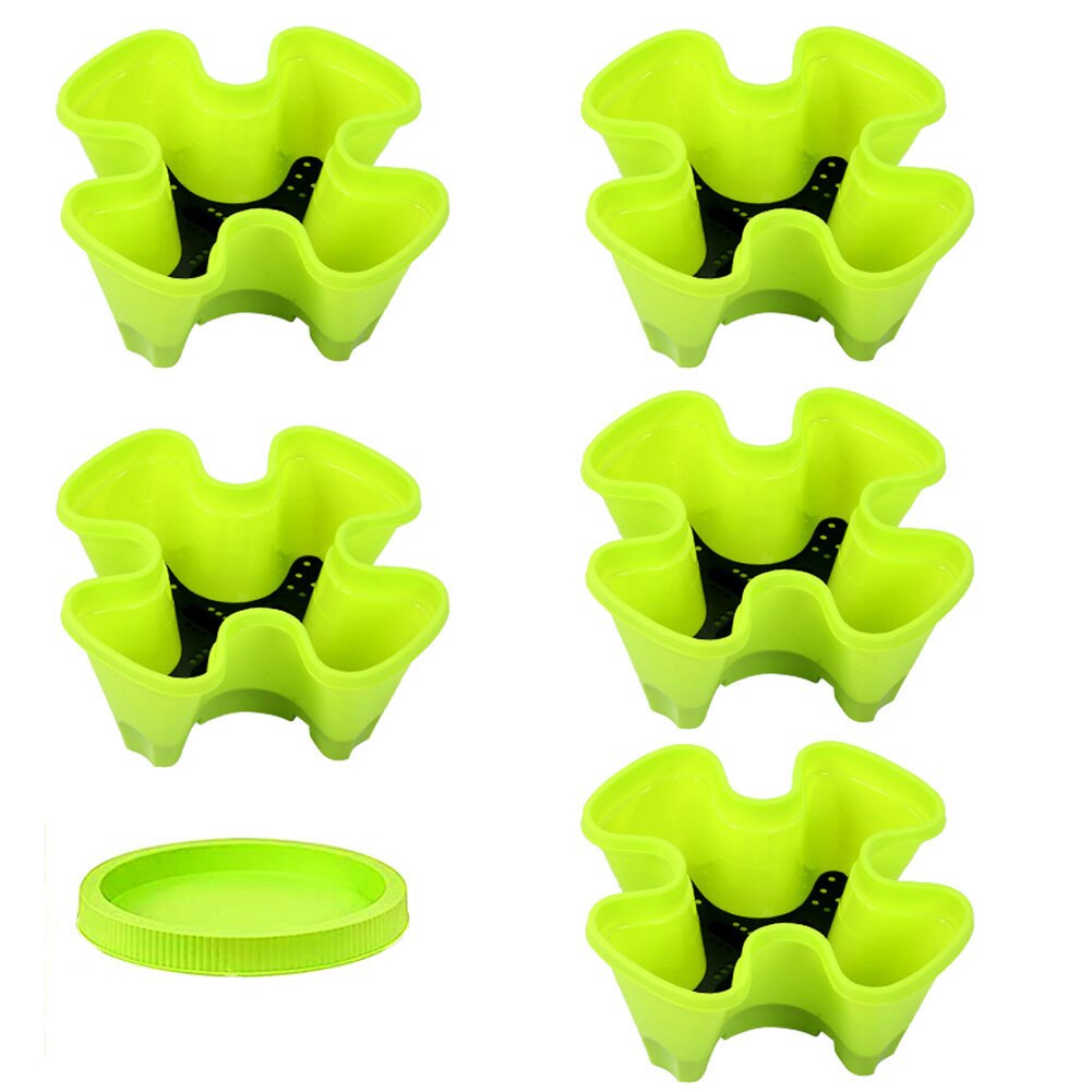 5PCS Stackable Flower Pot Garden Accessories Plant Pot Planters Vegetable Melon Fruit Strawberry Planting Pot Fruit Planting Pot: style3