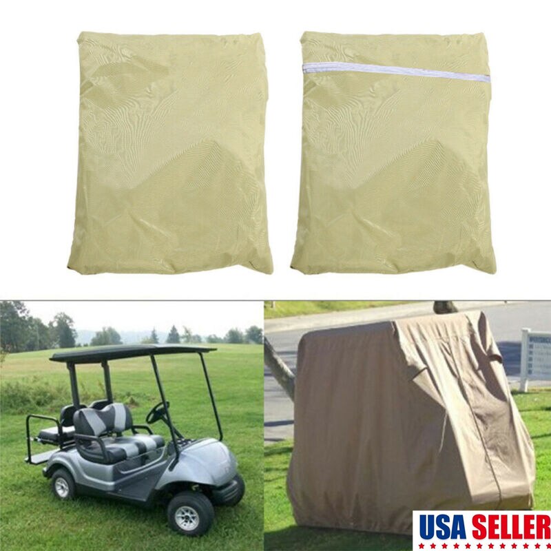 Holdbart vandtæt holdbart 4 passager golf cart cover vandtæt golf cart cover golf tilbehør bil tag kabinet regn cover
