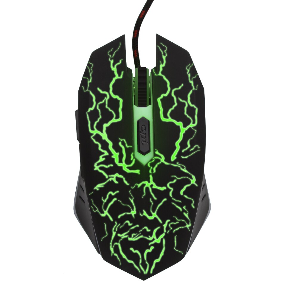 Gaming Mouse Colorful LED Light 1600 DPI Optical Wired Gaming Mause Mice For Computers PC Laptop Mouse Gamer