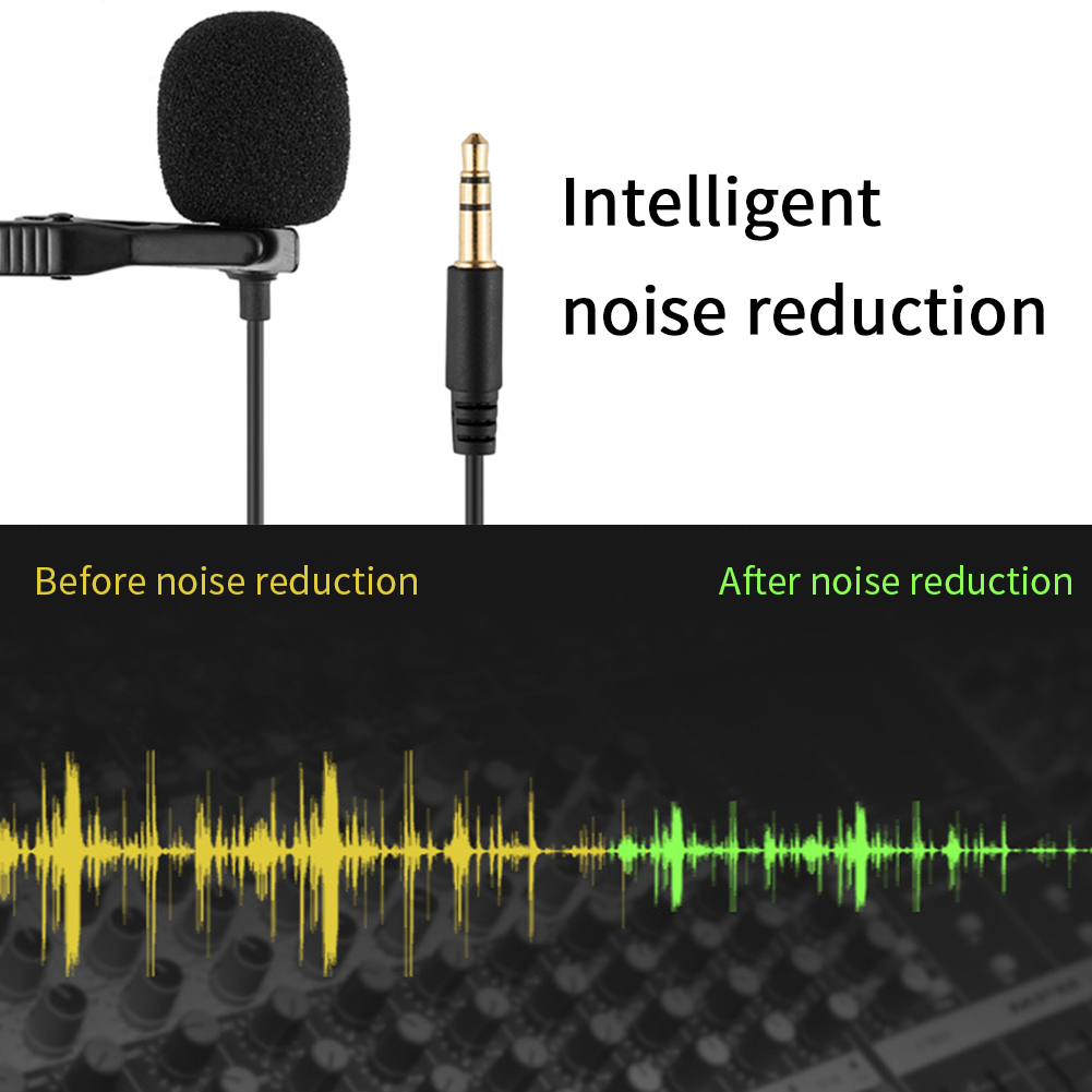 3.5mm Jack Omnidirectional Microphone Hands Free Plug And Play Meeting For Computer Laptop Mini Audio With Tie Clip Mobile Phone