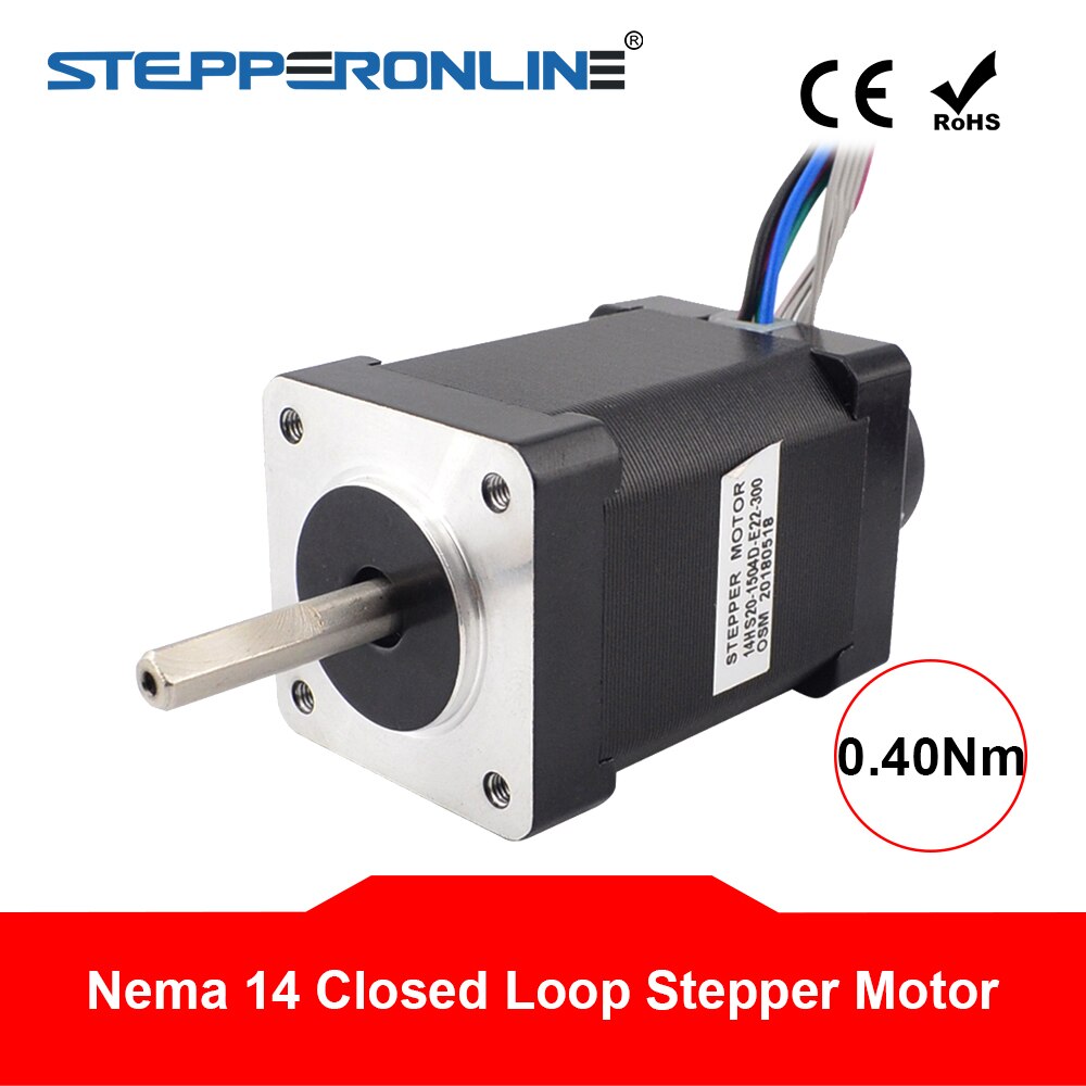Nema 14 Closed Loop Stepper Motor 40Ncm Encoder 300CPR 1.50A 2-phase Hybrid Nema14 Step Motor
