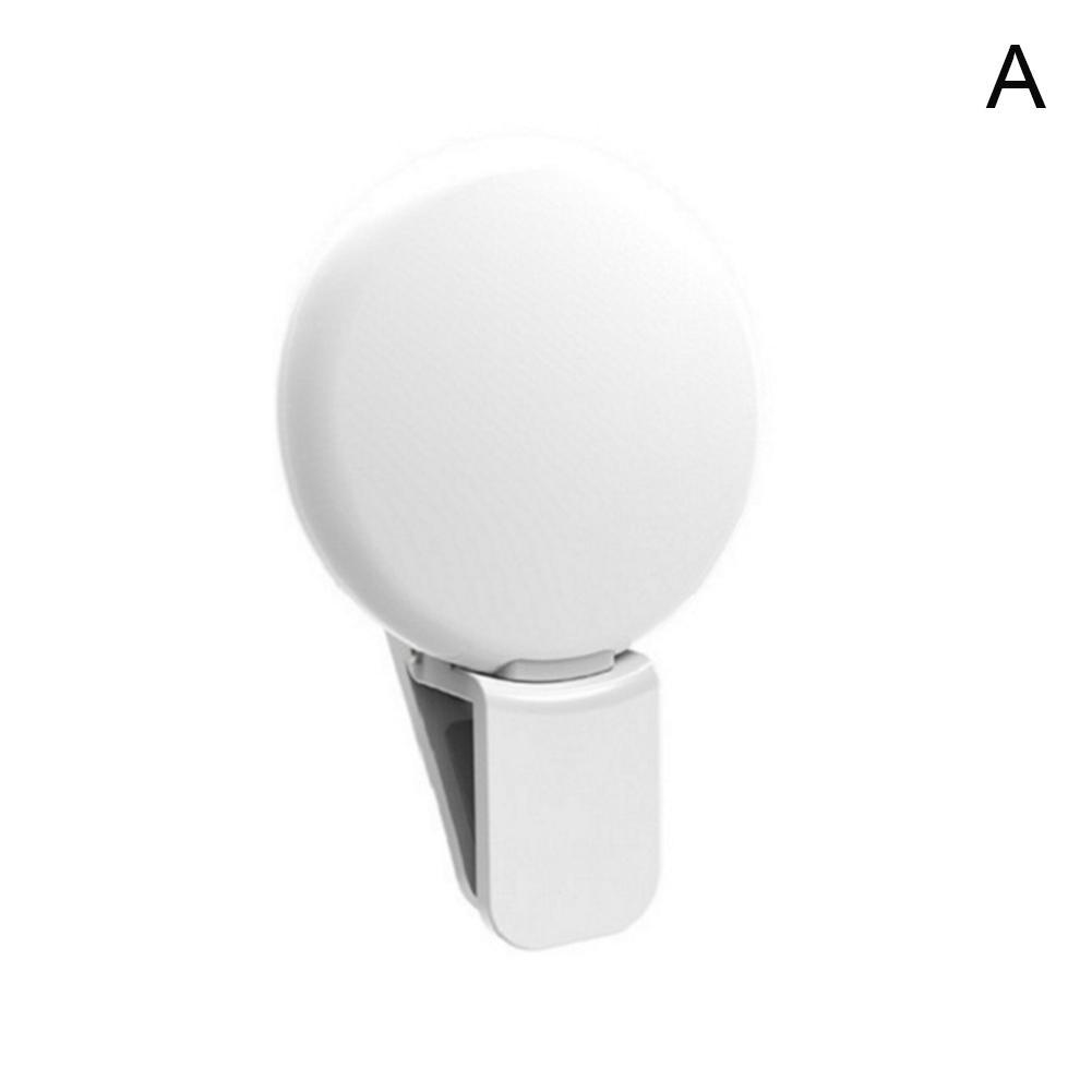 Anillo de luz LED Universal para selfis, luz Flash portátil para la oscuridad del móvil, 9 cámaras para selfis, iluminación de teléfono nocturno para celular Bea O4N2: Blanco