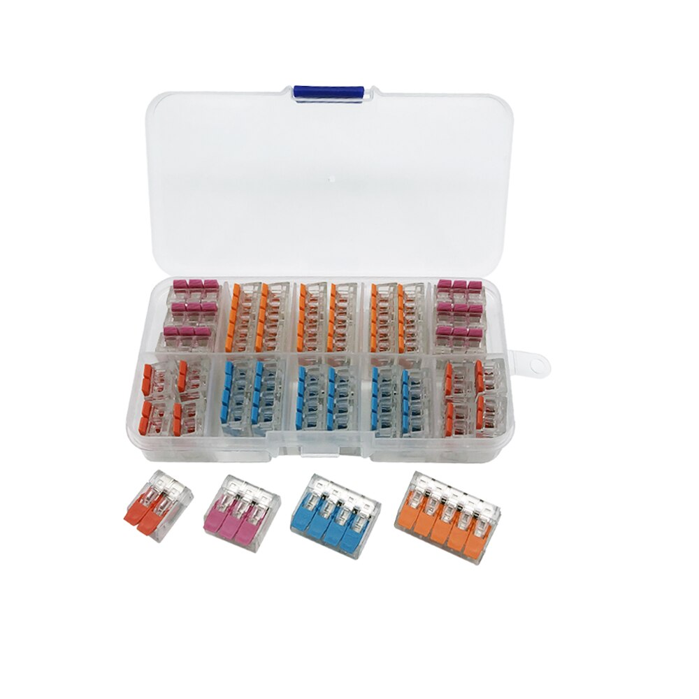 wire connector set box universal compact terminal block lighting wire connector for 3 room hybrid quick connector