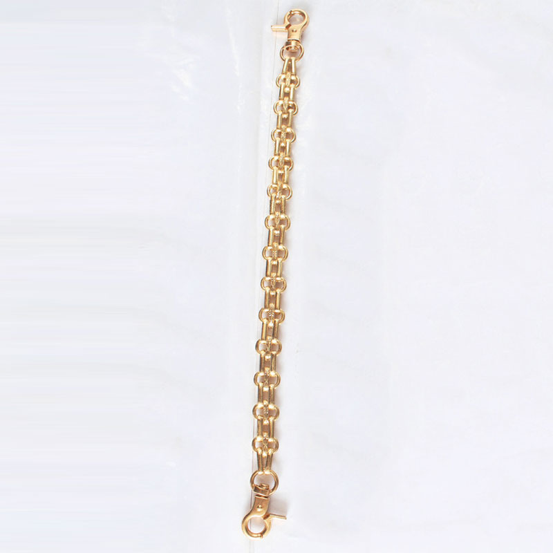 26CM Metal Purse Chain Strap Handle Shoulder Cross Body Bag Handbag Replacement DIY Bag Accessories Parts: Light Gold