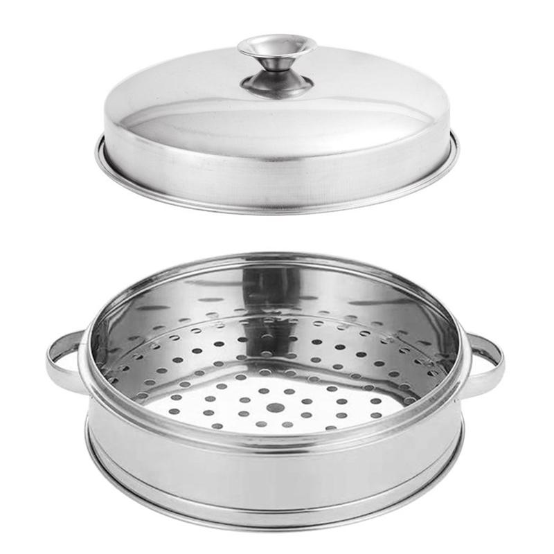 1 set of Food SteamerStainless steel steamer with lid Kitchen Steaming Rack Multi-Function Steamer Kitchen Tool