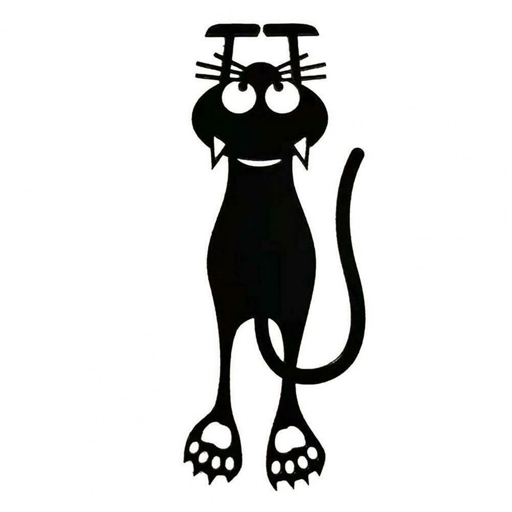 Cartoon cat climbing Wall edge Wall Sticker home decoration for kids rooms Mural Art Decals animals door stickers wallpaper: Default Title