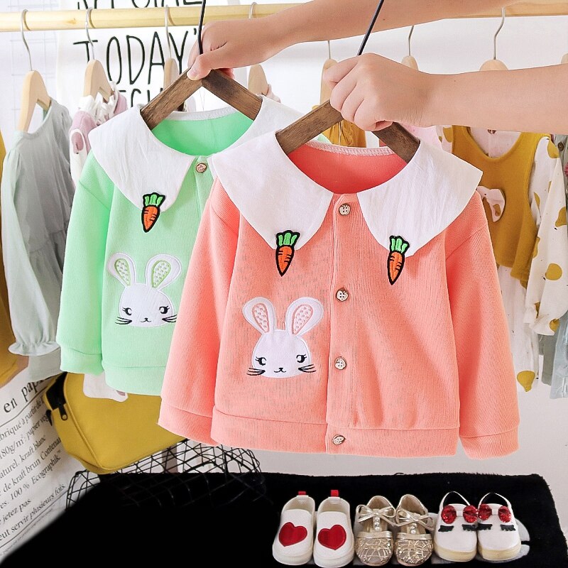 Children Kids Sweater Autumn Baby Girls Boy Cartoon Print Cardigan Casual Outerwear Coat Clothes Made of Cotton Soft And Smooth·