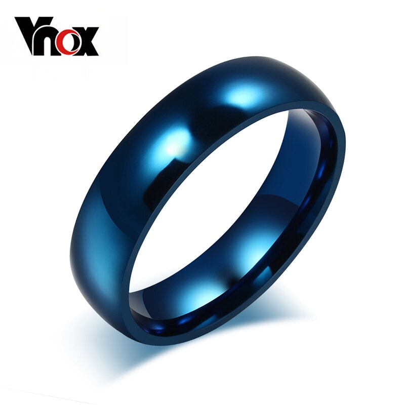 10pcs Smooth Ring Stainless Steel Blue Gold Provide Mix Size: blue color