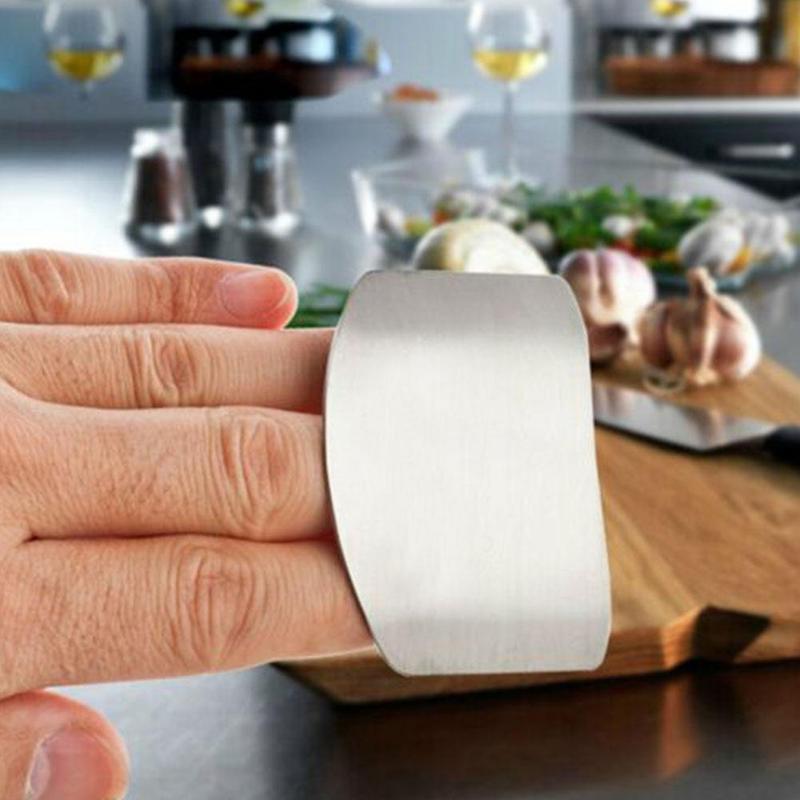 1Pcs Finger Guard Protect Finger Hand Cut Hand Protector Cut Stainless Gadgets Protection Finger Knife Kitchen Tool Tool St W8O6