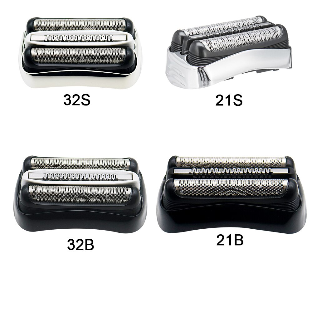 Remplacement Électrique Tête De Rasoir pour Braun 32B 32S 21B 21S Braun Series 3 320 330 340 350 380 301s 310s 3000s 3010s 3020s 330S-4