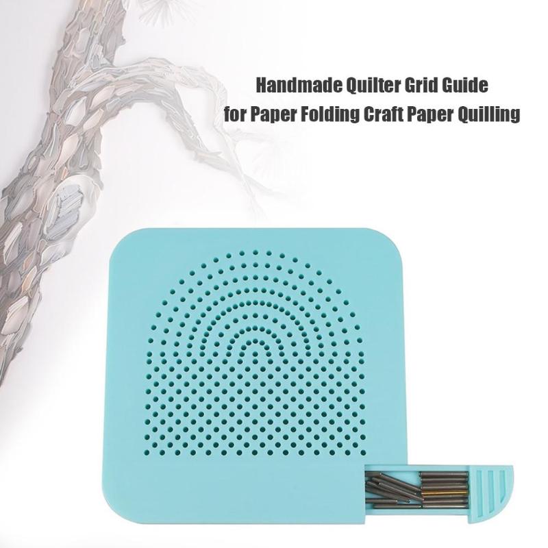 Handmade Quilter Grid Guide for Paper Folding Crafting Paper Craft Tool 20 Roots Needle Plate DIY Paper Quilling Tools