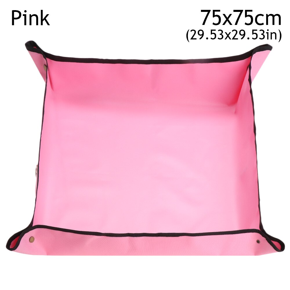 Pflanzung matt PE Saftigen Blumenerde matt Wasserdichte wiederverwendbar Blume Gartenarbeit Matten Umpflanzen Faltbare Pad draussen Zubehör: Rosa 75x75cm