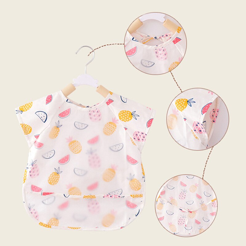 offres spéciales été mince Section -né bébé bavoir Burp vêtements ensemble alimentation manger imperméable bavoirs Art tablier tenues 0-2 T