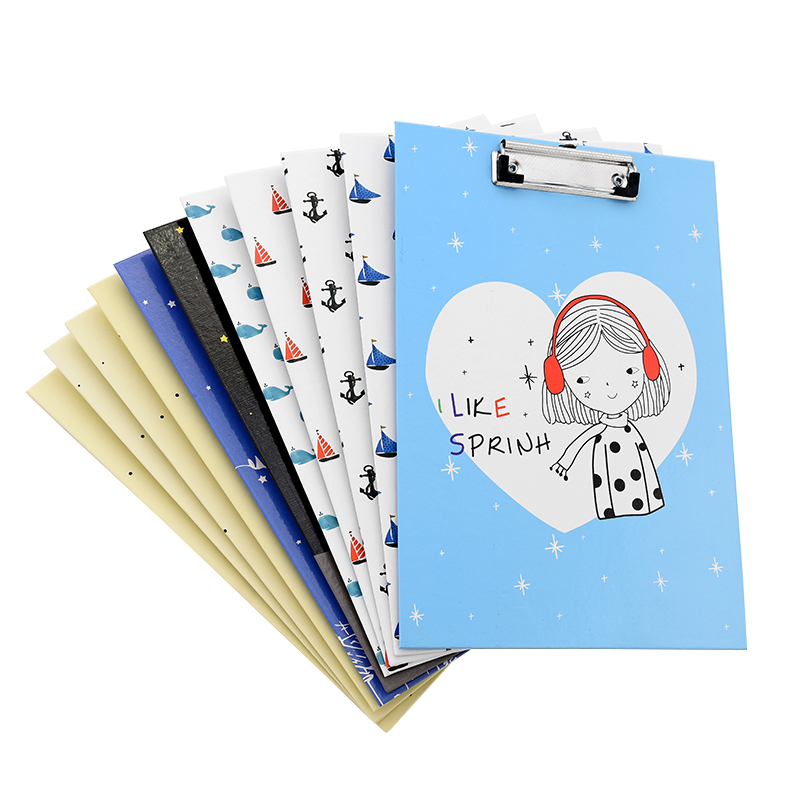 A4 Cartoon Cute Board Clip Student Office Board Folder Pad Learning Stationery