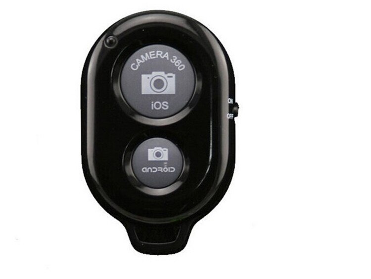 Camera Ontspanknop Voor Selfie Accessoire Camera Controller Adapter Foto Controle Bluetooth Remote Knop Voor Selfie: Black