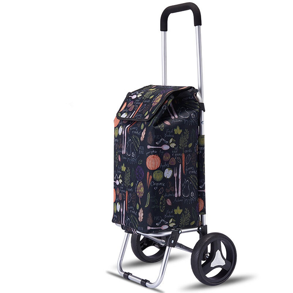 B-LIFE Folding Stair Climber Trolley Dolly Cart Groceries-Portable Shopping Bag for Old People Hand Truck with Wheels Waterproof