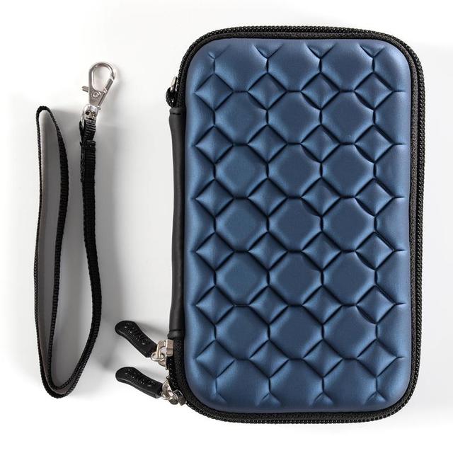 2.5 Hard Drive Storage Box, External Hard Drive Carrying Bag with 20 Slots, Waterproof HDD Storage Box Suitcase with Security Lock Design