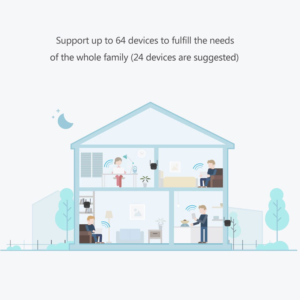 Xiaomi-amplificateur Wifi Pro, répéteur amélioré de Signal de réception sans fil, extension de routage du réseau, maison et bureau
