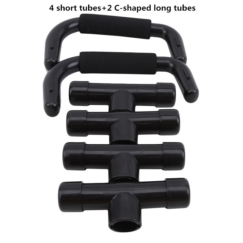 1 set Push Up Bar Stand Pushup Board Exercise Training Chest Bar Sponge Hand Grip Trainer Body Building Home Exercise Training: Black