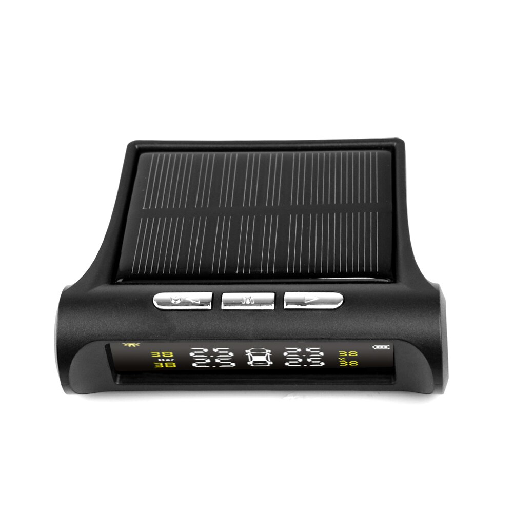 High Technology Solar Smart Car TPMS Tire Pressure Monitoring System Digital LCD Display Auto Security Alarm Systems 4 Sensors