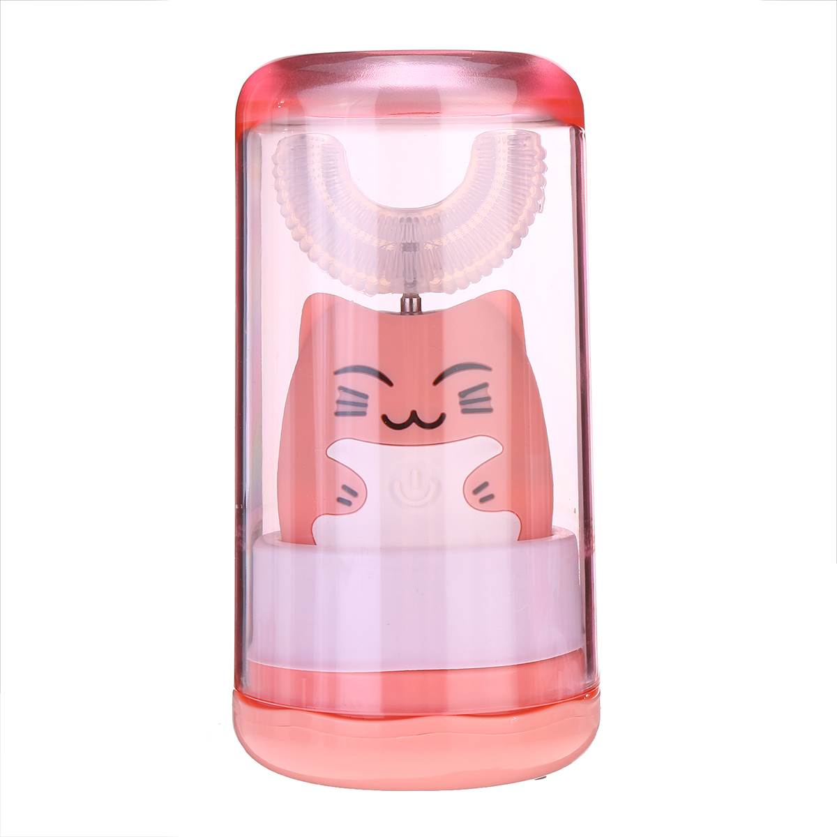 360° Sonic Automatic Electric Toothbrush With UV Light for Aged 2-13 Kid 3 Modes USB Charging IPX7 Waterproof Whitening Teeth: Pink Cat 2-6