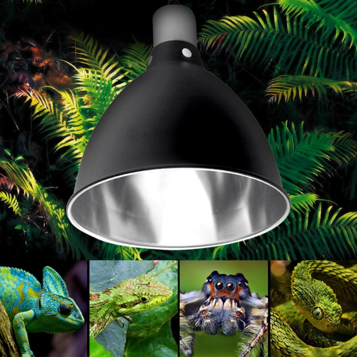 E27 Keramik Wärme UV UVB Lampe Licht Halfter Für Aquarium Amphibien Reptil Schildkröte Lampenschirm mit Schalter